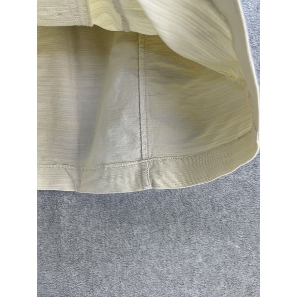 Free People Women's Paper Bag Skirt Size 6 Mini Beige Button Front Cotton - Picture 8 of 11